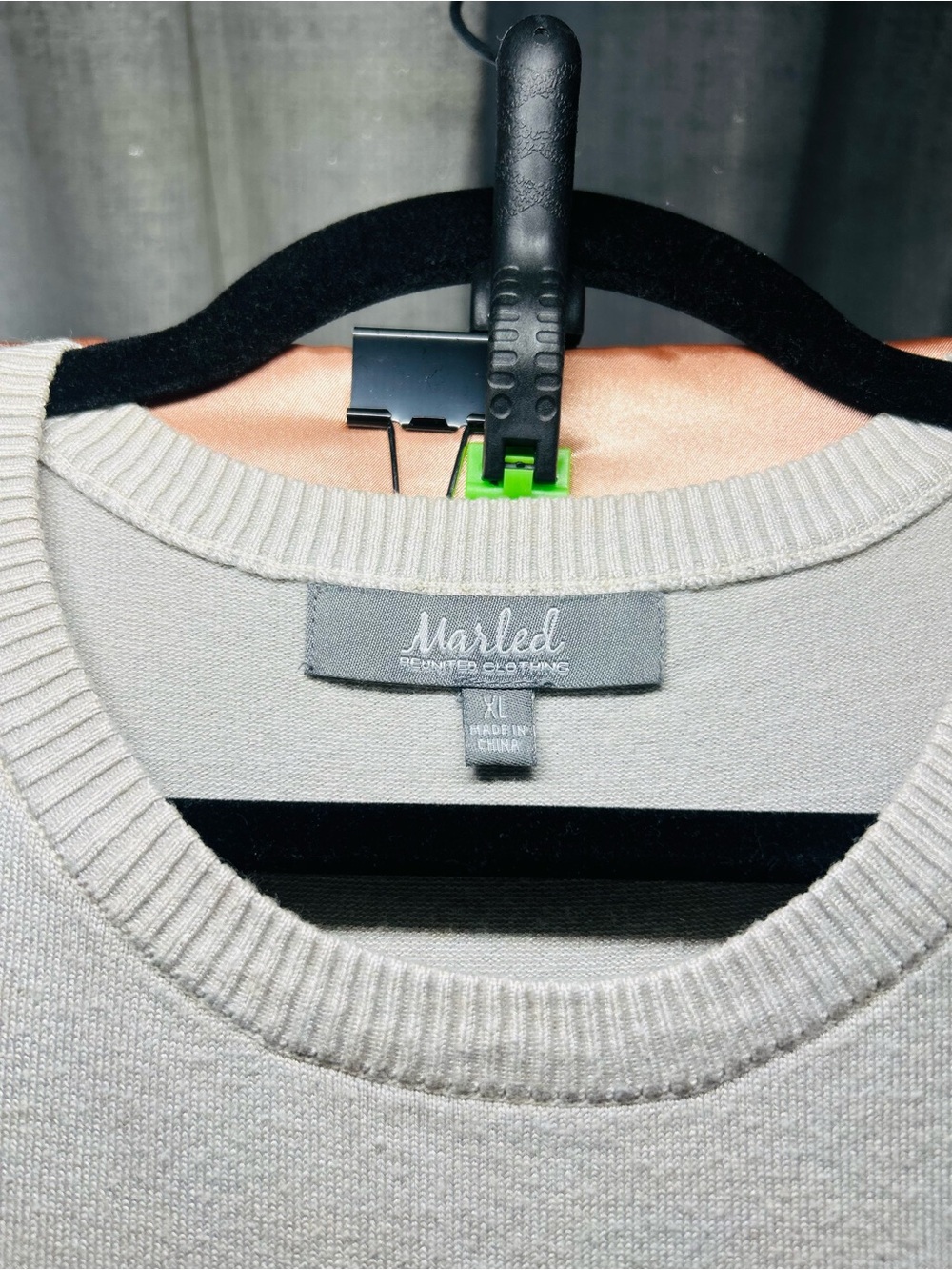 Marled Men's Crewneck Sweater in Stone Gray